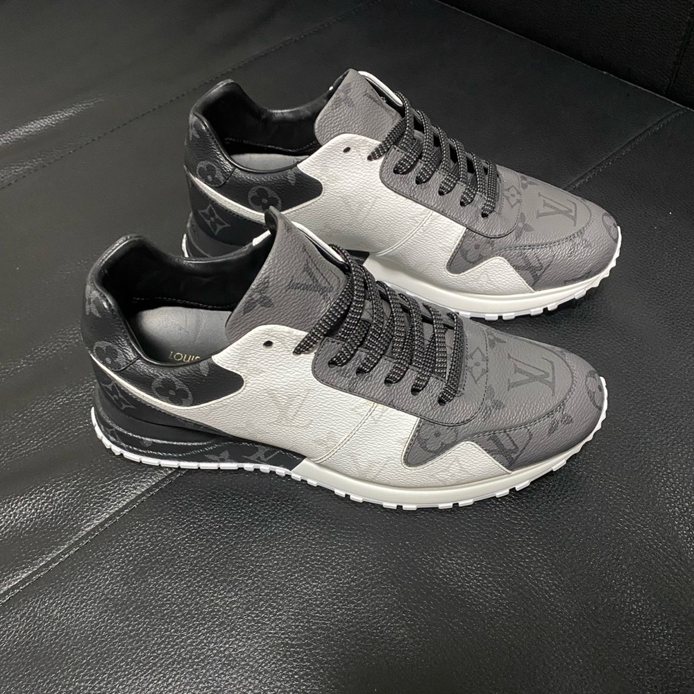 Louis Vuitton Black and White Men's Shoes